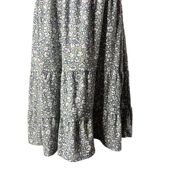 No Boundaries Summer Baby ddoll XXL Dress Green White Floral Mini Sleeveless - Picture 10 of 16